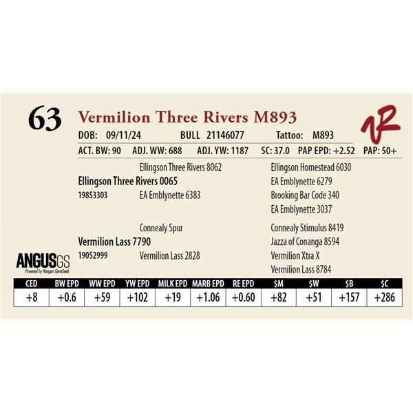 VERMILION THREE RIVERS M893