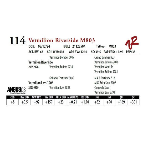 VERMILION RIVERSIDE M803