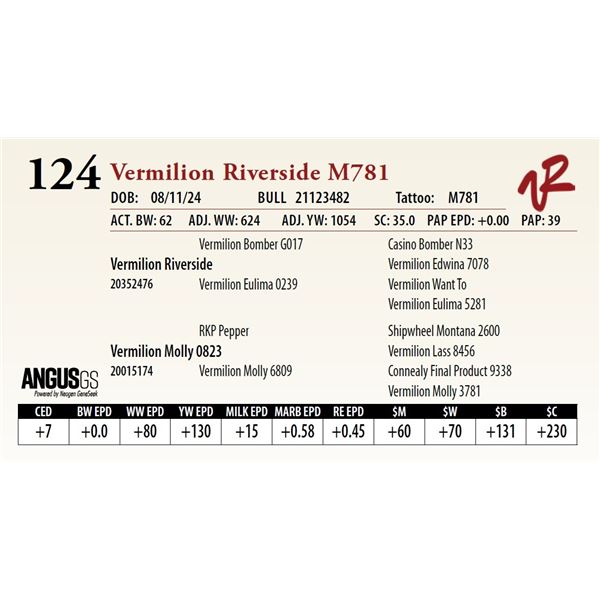 VERMILION RIVERSIDE M781