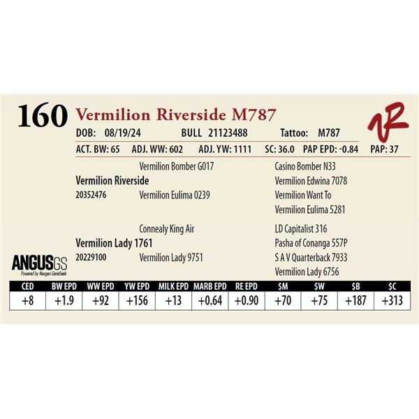 VERMILION RIVERSIDE M787