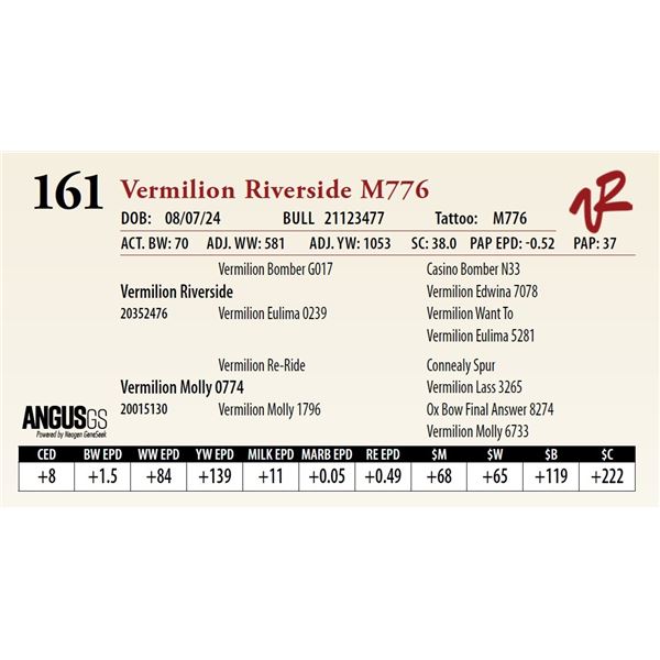 VERMILION RIVERSIDE M776