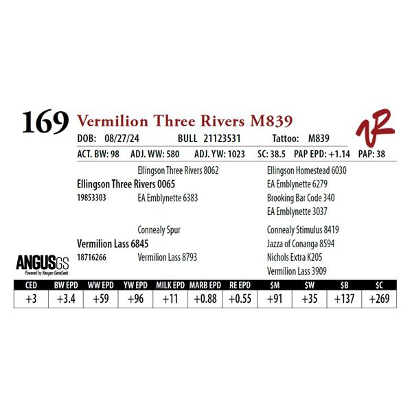 VERMILION THREE RIVERS M839