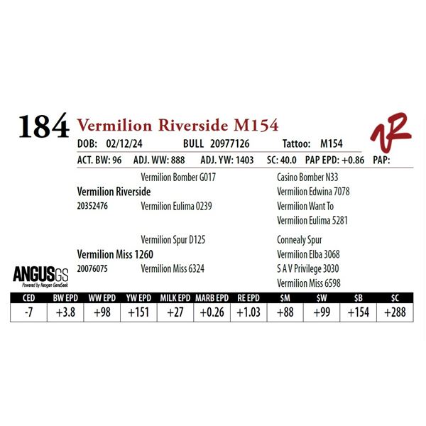 VERMILION RIVERSIDE M154