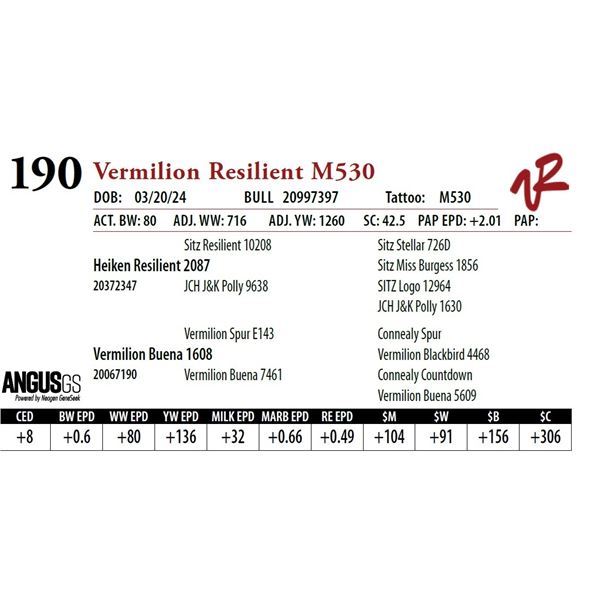 VERMILION RESILIENT M530