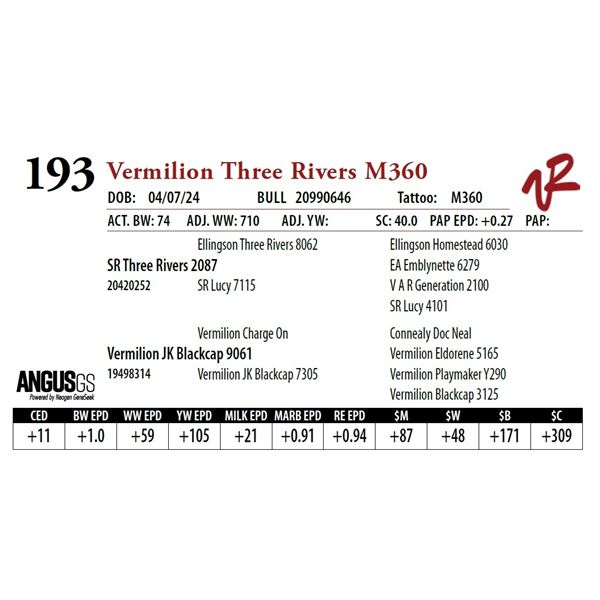 VERMILION THREE RIVERS M360