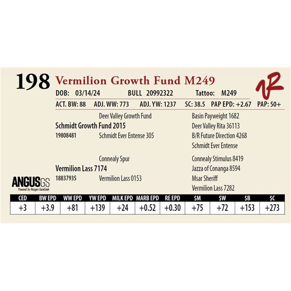 VERMILION GROWTH FUND M249