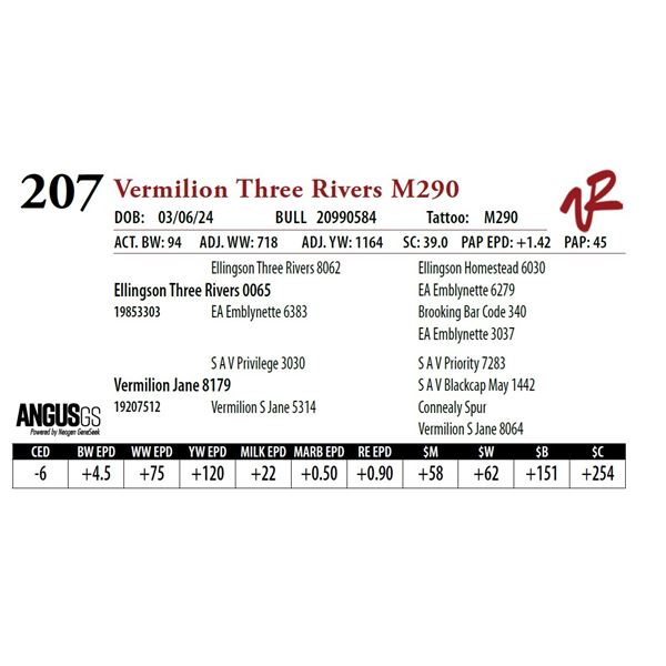 VERMILION THREE RIVERS M290