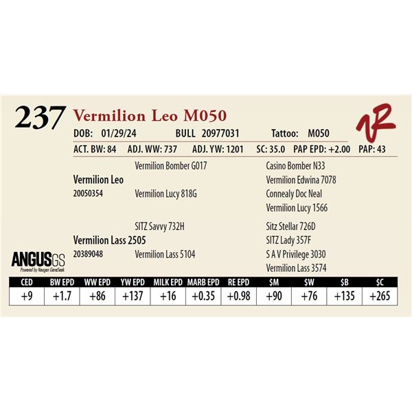 VERMILION LEO M050