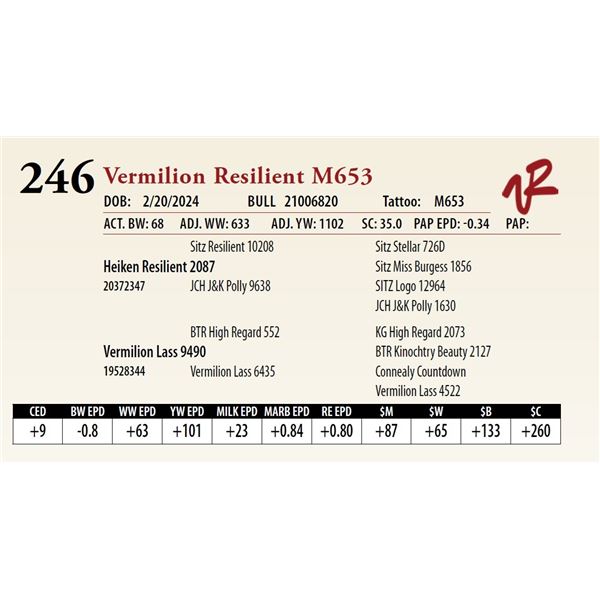 VERMILION RESILIENT M653