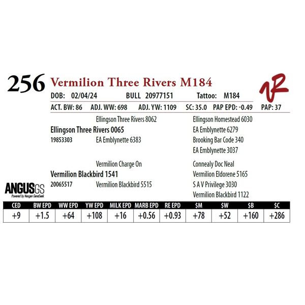 VERMILION THREE RIVERS M184