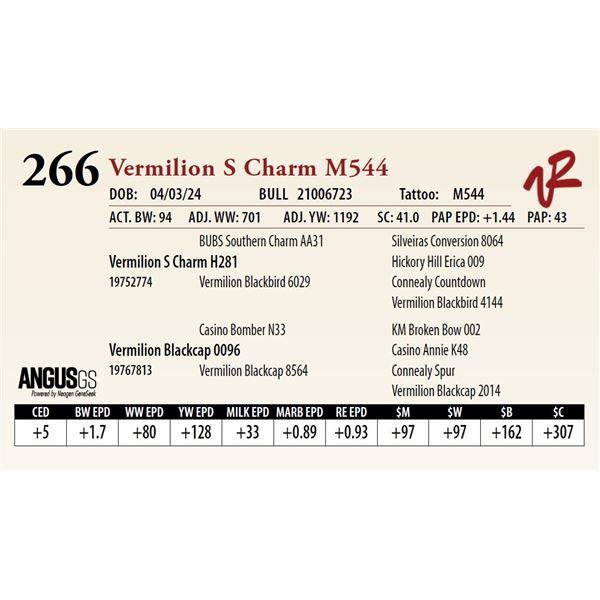 VERMILION S CHARM M544