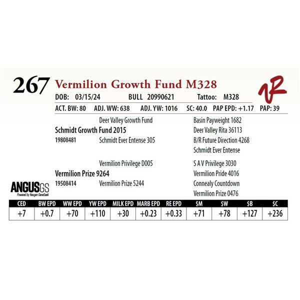 VERMILION GROWTH FUND M328