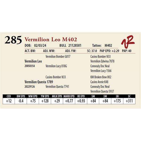 VERMILION LEO M402