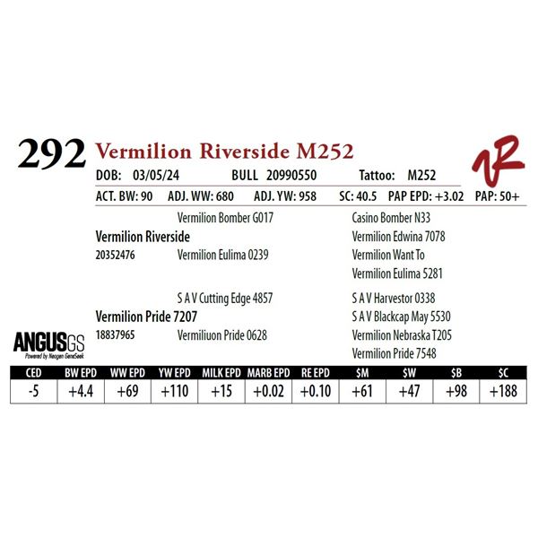 VERMILION RIVERSIDE M252