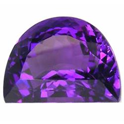 14.30ct Half Moon Shape AAA Purple Amethyst (GEM-19214)
