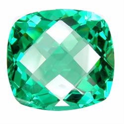 40.25ct Flashing Green Amethyst Cushion Checker Cut (GEM-19163)