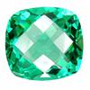 Image 1 : 40.25ct Flashing Green Amethyst Cushion Checker Cut (GEM-19163)