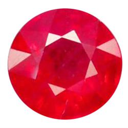 .65ct Round Cut Mozambique Pink Red Ruby VS (GEM-19061)