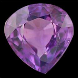 1.07ct Heart Violet Purple Genuine Ceylon Sapphire RARE VVS UNHEATED UNTREATED (GEM-18923)