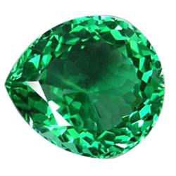 23.00ct Pear Shape Green Amethyst Uruguay Rare (GEM-18866)