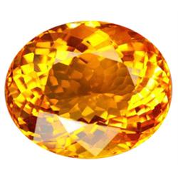 40.55ct Luminous AAA Golden Yellow Oval Cut Citrine (GEM-18771)