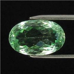 10.9ct Natural Deep Patroke Green Kunzite Oval VVS Appraisal Estimate $1112 (GEM-18578)