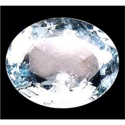 2.43ct Dazzling Oval Light Blue Aquamarine Unheated VS (GEM-18047)