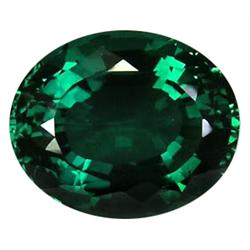 21.70ct Awesome Oval Indicolite Green Tourmaline Quartz (GEM-17935)