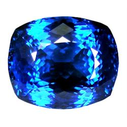 69.15ct Awesome London Blue Topaz Cushion Loose Gem (GEM-17923)