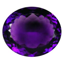 32.70ct Awesome Deep Purple Amethyst Oval Gemstone (GEM-17922)