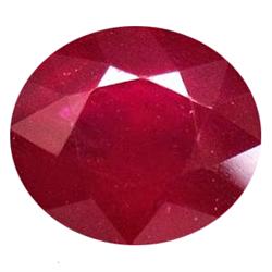 5.50ct Elegant Oval Facet Top Blood Red Ruby Natural (GEM-17785)