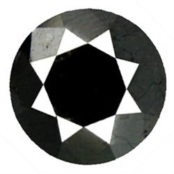 4.09ct Rare Natural Excellent AAA Deep Black Diamond  (GEM-17269)