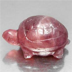 15.59ct  Turtle Hand Carved Pink Red Ruby (GEM-15951)