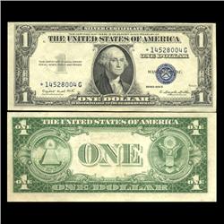 1935G $1 Silver Certificate Star Note AU+ Scarce (CUR-05973)