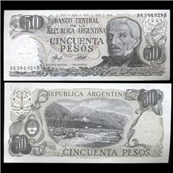 1983 Argentina 50 Peso Note Crisp Uncirculated (CUR-05555)