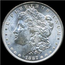 1887 Morgan Dollar Choice+ Unc RARE Variety (COI-5616)