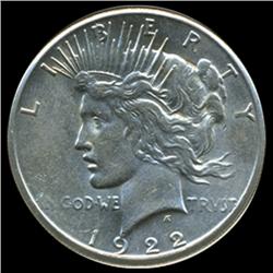 1922S Peace Dollar Choice Unc (COI-5604)