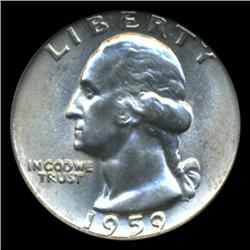 1959 Washington 25c Proof Quarter Coin Graded ICG PR70 (COI-5353)