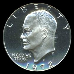 1972S IKE Dollar Graded PCGS Silver PR69 DCAM (COI-4877)