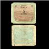 1943 Italy WW2 Allied Military 5 Lira (COI-4574)