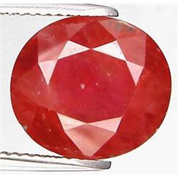 7.04ct RARE Oval Cut Red Orange Padparascha Sapphire VS/SI (GEM-8396)