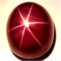 6.03ct Oval Cabochon Red 6 Ray Star Ruby (GEM-11111)