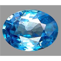 1.68ct RARE  Top AAA Oval Cut Blue Green Zircon VVS (GEM-8265)