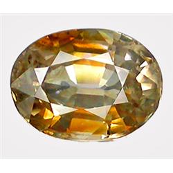 2ct RARE Perfect Oval Brown Zircon VVS (GEM-8209)