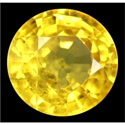 1.35ct Wonderful AAA Yellow Round Natural Sapphire Gem VS (GEM-10733)