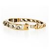 Image 5 : Vintage 14k Gold 0.94 ctw Round Diamond Infinity Open Work Hinged Bangle Bracele