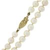 Image 5 : Estate 18" Classic 6.5-6.8mm Pearl Strand Necklace with 14k Gold Filigree Clasp