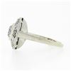 Image 8 : Antique Art Deco 14k Gold GIA Old European Diamond Open Filigree Engagement Ring