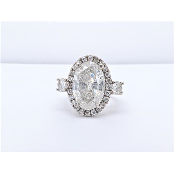 6.30 ctw Diamond Ring - 14KT White Gold