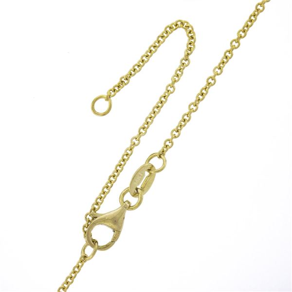 New 14k Yellow Gold 2.46 ctw Oval Aquamarine Pendant & 16" or 18" Adjustable Cha